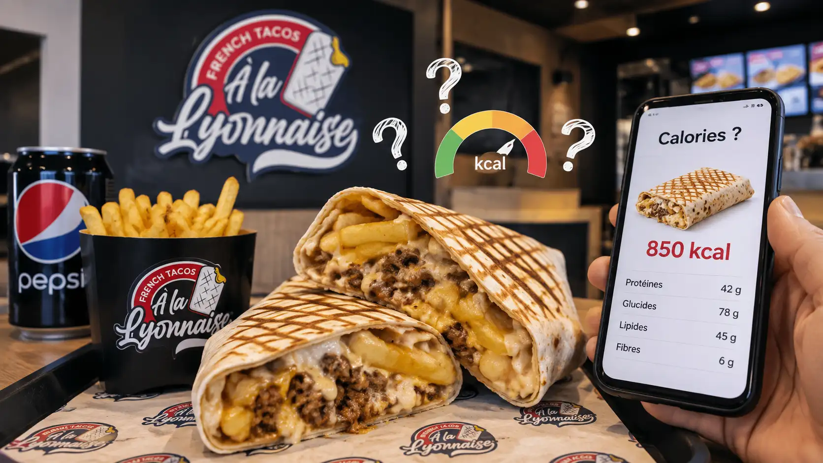 Combien de calories dans un tacos French Tacos À la Lyonnaise